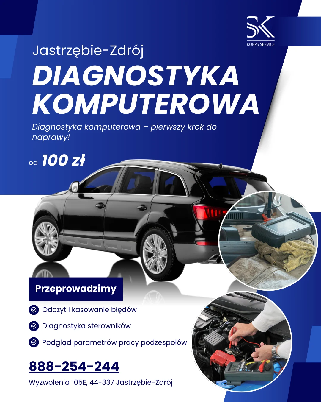 Diagnostyka komputerowa w Korps Service Jastrzębie-Zdrój